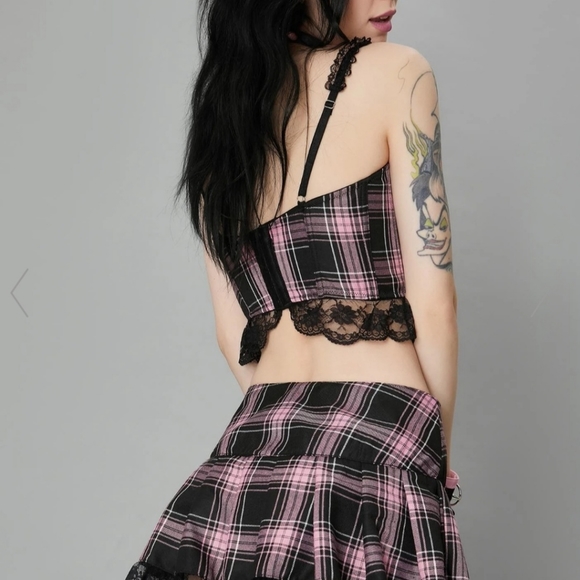 Sold CHARM SCHOOL DROPOUT PLAID SKIRT - Picture 8 of 8